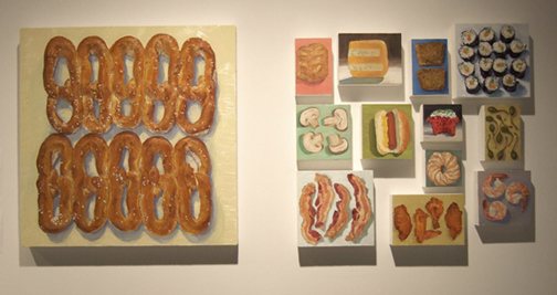 foodie paintings installation